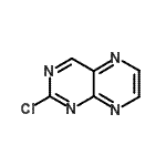 structure of CAS# 875231-98-4, 2-Chloropteridine;2-Chloro-pteridin;2-Chloro-pteridine;MFCD09881250