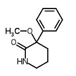 CAS#: 87532-77-2， 3-Methoxy-3-phenyl-2-piperidinone