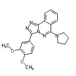 CAS#: 87540-09-8， 3-(3,4-Dimethoxyphenyl)-6-(1-pyrrolidinyl)[1,2,4]triazolo[3,4-a]phthalazine