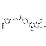 CAS#: 87620-10-8， 1-[4-(4-Amino-6,7-dimethoxy-2-quinazolinyl)-1-piperazinyl]-5-(4-azido-3-iodophenyl)-1-pentanone