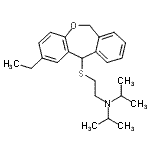 CAS#: 87673-20-9， N-{2-[(2-Ethyl-6,11-dihydrodibenzo[b,e]oxepin-11-yl)sulfanyl]ethyl}-N-isopropyl-2-propanamine
