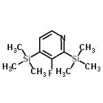 CAS#: 87674-19-9， 3-Fluoro-2,4-bis(trimethylsilyl)pyridine
