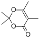 structure of CAS# 87769-39-9, 2,2,5,6-Tetramethyl-4H-1,3-Dioxin-4-One;2,2,5,6-TETRAMETHYL-4H-1,3-DIOXIN-4-ONE;Tetramethyldioxinone