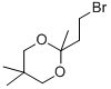 structure of CAS# 87842-52-2, 2-(2-Bromoethyl)-2,5,5-trimethyl-1,3-Dioxane
