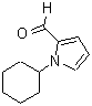 结构式 CAS# 878422-21-0, 1-环己基-1H-吡咯-2-甲醛