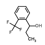结构式 CAS# 878572-13-5, 1-[2-(三氟甲基)苯基]-1-丙醇