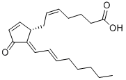 structure of CAS# 87893-55-8, (5Z,12E,14E)-11-Oxo-Prosta-5,9,12,14-tetraen-1-oicacid;15-DEOXY-DELTA12,DELTA14-PROSTAGLANDIN J2;11-OXO-PROSTA-5Z,9,12E,14Z-TETRAEN-1-OIC;15-DEOXY-DELTA-12,14-PROSTAGLANDIN J2