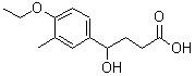 structure of CAS# 879053-56-2, 4-(4-Ethoxy-3-methylphenyl)-4-hydroxybutanoic acid;4-(4-ethoxy-3-methylphenyl)-4-hydroxybutanoic acid;4-(4-Ethoxy-3-methyl-phenyl)-4-hydroxy-butyric acid;4-(4-Ethoxy-3-methyl-phenyl)-4-hydroxy-butyricacid