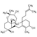 CAS#: 87978-31-2， (3R,5aR,6R,7S)-6-{2-[3-Hydroxy-2,6-dimethyl-6-(4-methyl-3-penten-1-yl)-1-cyclohexen-1-yl]ethyl}-2,2,5a,7-tetramethyldecahydro-1-benzoxepine-3,7-diol