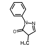 CAS 登录号：88-25-5， 4-甲基-2-苯基-2,4-二氢-3H-吡唑-3-酮