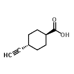 CAS#: 88075-27-8， trans-4-Ethynyl-Cyclohexanecarboxylic Acid