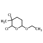 CAS#: 88083-40-3， 2,3-Dichloro-6-ethoxy-3-methyltetrahydro-2H-pyran