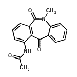 CAS#: 88124-26-9， N-(5-Methyl-6,11-dioxo-6,11-dihydro-5H-dibenzo[b,e]azepin-10-yl)acetamide