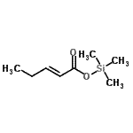 CAS#: 88239-45-6， Trimethylsilyl (2E)-2-pentenoate