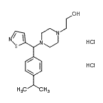 CAS#: 88247-59-0， 2-{4-[(4-Isopropylphenyl)(1,2-thiazol-5-yl)methyl]-1-piperazinyl}ethanol dihydrochloride
