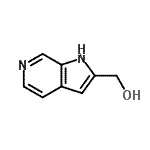 structure of CAS# 882881-15-4, 1H-Pyrrolo[2,3-c]pyridin-2-ylmethanol;(1H-pyrrolo[2,3-c]pyridin-2-yl)methanol;(1H-Pyrrolo[2,3-c]pyridin-2-yl)-methanol