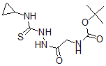 结构式 CAS# 883008-24-0, 2-(2-(环丙基硫代氨基甲酰基)肼基)-2-氧代乙基氨基甲酸叔丁酯