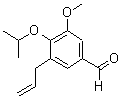 结构式 CAS# 883543-95-1, 3-烯丙基-4-异丙氧基-5-甲氧基苯甲醛