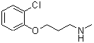 结构式 CAS# 883547-84-0, 3-(2-氯苯氧基)-N-甲基-1-丙胺