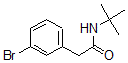 结构式 CAS# 883801-90-9, 3-溴-N-叔丁基-苯乙酰胺
