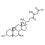 CAS#: 88446-87-1， N-[(3alpha,5beta,7beta,8xi,9xi,14xi)-3,7-Dihydroxy-24-oxocholan-24-yl]-N-methylglycine
