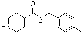 CAS#: 884497-60-3， N-(4-Methylbenzyl)-4-piperidinecarboxamide