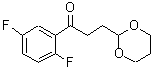 structure of CAS# 884504-26-1, 1-(2,5-Difluorophenyl)-3-(1,3-dioxan-2-yl)-1-propanone;2',5'-difluoro-3-(1,3-dioxan-2-yl)propiophenone;2',5'-Difluoro-3-(1,3-Dioxan-2-Yl)-Propiophenone;MFCD02261812