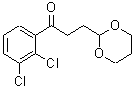 结构式 CAS# 884504-45-4, 1-(2,3-二氯苯基)-3-(1,3-二恶烷-2-基)-1-丙酮