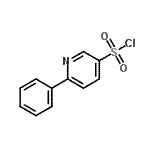 structure of CAS# 884507-12-4, 6-Phenyl-3-pyridinesulfonyl chloride;3-(Chloro<wbr>sulphonyl<wbr>)-6-pheny<wbr>lpyridine<wbr>, 2-Pheny<wbr>lpyridine<wbr>-5-sulpho<wbr>nyl chlor<wbr>ide;6-phenylpyridine-3-sulfonyl chloride;6-Phenylpyridine-3-sulphonyl chloride 97%