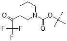 结构式 CAS# 884512-51-0, 3-(2,2,2-三氟乙酰基)哌啶-1-羧酸叔丁酯