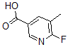 structure of CAS# 885267-35-6, 6-Fluoro-5-Methyl-3-Pyridinecarboxylic Acid;2-FLUORO-3-METHYL-PYRIDINE-5-CARBOXYLIC ACID