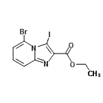 CAS#: 885271-42-1， Ethyl 5-bromo-3-iodoimidazo[1,2-a]pyridine-2-carboxylate