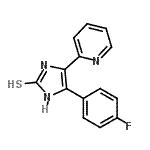 CAS#: 885271-83-0， 5-(4-Fluorophenyl)-4-(2-pyridinyl)-1H-imidazole-2-thiol