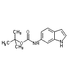structure of CAS# 885273-73-4, 2-Methyl-2-propanyl 1H-indol-6-ylcarbamate;CARBAMIC ACID,N-1H-INDOL-6-YL-, 1,1-DIMETHYLETHYL ESTER