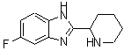 structure of CAS# 885275-05-8, 5-Fluoro-2-(2-piperidinyl)-1H-benzimidazole;1H-BENZIMIDAZOLE,6-FLUORO-2-(2-PIPERIDINYL)-;5-Fluoro-2-(2-piperidyl)-1H-benzimidazole;5-Fluoro-2-(piperidin-2-yl)-1H-1,3-benzodiazole