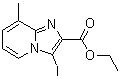 CAS#: 885276-44-8， Ethyl 3-iodo-8-methylimidazo[1,2-a]pyridine-2-carboxylate