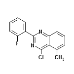 CAS#: 885277-61-2， 4-Chloro-2-(2-fluorophenyl)-5-methylquinazoline