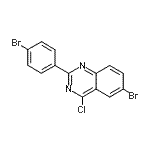 CAS#: 885277-83-8， 6-Bromo-2-(4-bromophenyl)-4-chloroquinazoline