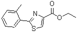 结构式 CAS# 885278-51-3, 2-(2-甲基苯基)-1,3-噻唑-4-羧酸乙酯