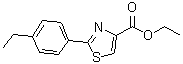 结构式 CAS# 885278-69-3, 2-(4-乙基苯基)-1,3-噻唑-4-羧酸乙酯