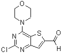 结构式 CAS# 885618-31-5, 2-氯-4-(4-吗啉基)-噻吩并[3,2-d]嘧啶-6-甲醛