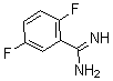 结构式 CAS# 885957-28-8, 2,5-二氟-苯甲脒