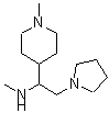 结构式 CAS# 886362-99-8, N-甲基-1-(1-甲基-4-哌啶基)-2-(1-吡咯烷基)乙胺