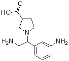 CAS#: 886363-95-7， 1-[2-Amino-1-(3-aminophenyl)ethyl]-3-pyrrolidinecarboxylic acid