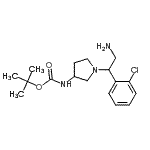 CAS#: 886364-64-3， 2-Methyl-2-propanyl {1-[2-amino-1-(2-chlorophenyl)ethyl]-3-pyrrolidinyl}carbamate