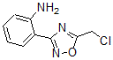 结构式 CAS# 886365-74-8, 2-[5-(氯甲基)-1,2,4-恶二唑-3-基]-苯胺