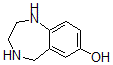 structure of CAS# 886366-76-3, 2,3,4,5-Tetrahydro-1H-1,4-Benzodiazepin-7-Ol