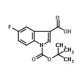 CAS#: 886368-29-2， 5-Fluoro-1-{[(2-methyl-2-propanyl)oxy]carbonyl}-1H-indazole-3-carboxylic acid