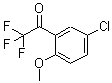 结构式 CAS# 886371-34-2, 1-(5-氯-2-甲氧基苯基)-2,2,2-三氟乙酮
