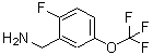 structure of CAS# 886498-13-1, 1-[2-Fluoro-5-(trifluoromethoxy)phenyl]methanamine;[2-Fluoro-5-(trifluoromethoxy)phenyl]methanamine;[2-fluoro-5-(trifluoromethoxy)phenyl]methylamine;MFCD04115895